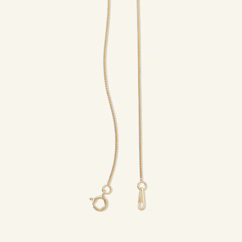 Main Image 2 of 050 Gauge Box Chain Necklace in 14K Solid Gold - 20&quot;