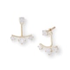 Thumbnail Image 0 of Cubic Zirconia Anchor Drop Jacket Earrings in 10K Gold