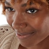 Thumbnail Image 2 of Semi-Solid Sterling Silver Crystal and Infinity Three Piece Nose Stud Set - 22G