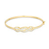 Thumbnail Image 0 of Made in Italy Cubic Zirconia Braid Bangle in 10K Gold