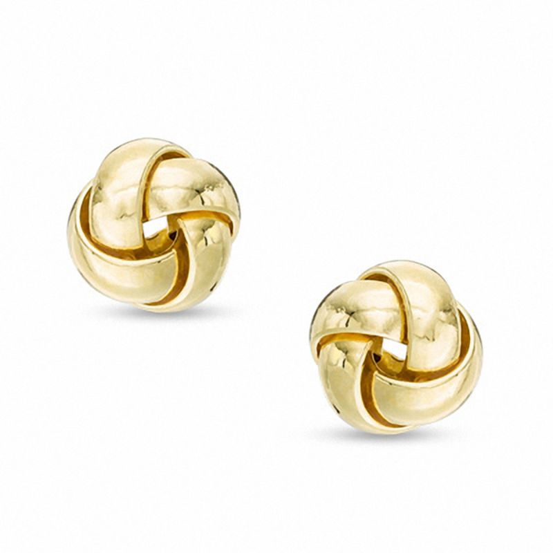 Large gold love sale knot earrings