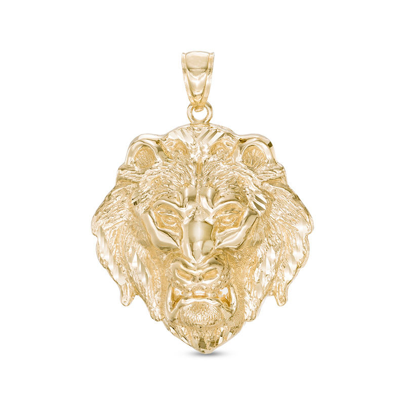 lion head charm gold