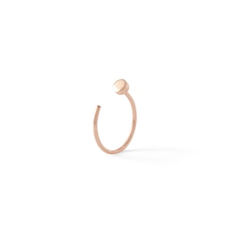 14K Semi-Solid Rose Gold Nose Ring - 22G 5/16&quot;