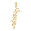 Thumbnail Image 1 of Cursive &quot;hope&quot; Necklace Charm in 10K Gold