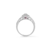 Thumbnail Image 5 of 1/5 CT. T.W. Composite Diamond and Pink Sapphire Accent Double Frame Promise Ring in Sterling Silver