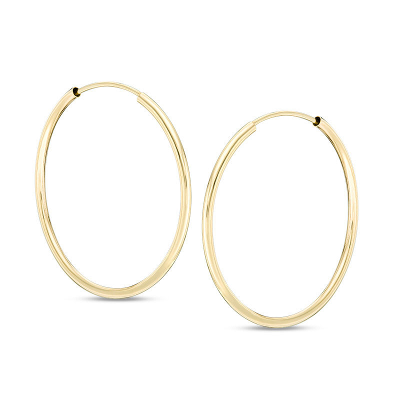 9ct gold 30mm deals hoop earrings