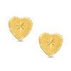 Thumbnail Image 0 of Child's Diamond-Cut Heart Stud Earrings in 14K Gold