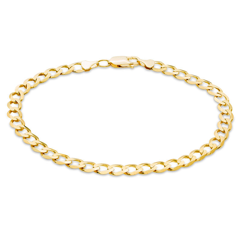 140 Gauge Curb Chain Bracelet in 10K Gold - 9
