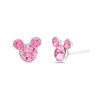 Thumbnail Image 1 of Child's Pink Crystal ©Disney Mickey Mouse Stud Earrings in Solid Sterling Silver