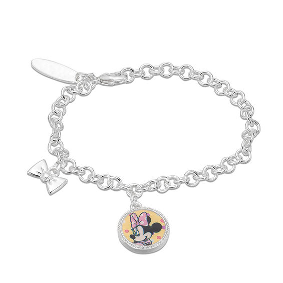 Disney minnie mouse charm on sale bracelet