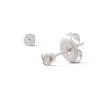 Thumbnail Image 1 of 1/15 CT. T.W. Diamond Solitaire Stud Piercing Earrings in 14K Solid White Gold