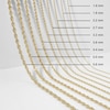 Thumbnail Image 4 of 028 Gauge Rope Chain Necklace in 10K Gold - 30"