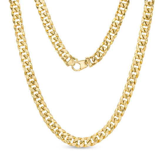 200 Gauge Curb Chain Necklace in 10K Gold Bonded Sterling Silver - 22"