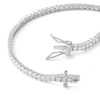 Thumbnail Image 4 of Cubic Zirconia Tennis Bracelet in Sterling Silver - 7.25&quot;