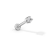 Thumbnail Image 1 of 14K Tube Gold CZ Barbell - 18G 5/16&quot;