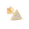 Thumbnail Image 0 of 019 Gauge Cubic Zirconia Triangle Cartilage Barbell in 14K Gold