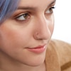 Thumbnail Image 2 of Rose Ion Plated CZ Nose Ring Set - 20G