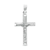 Thumbnail Image 1 of Diamond-Cut Crucifix Necklace Charm in Sterling Silver