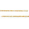 Thumbnail Image 1 of 023 Gauge Diamond-Cut Figarope Chain Necklace in 10K Gold - 22"