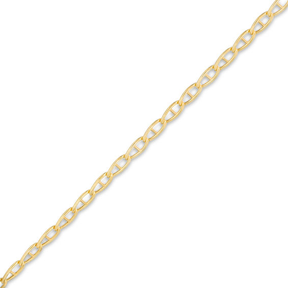 Child's 060 Gauge Mariner Chain Bracelet in 10K Hollow Gold - 6"
