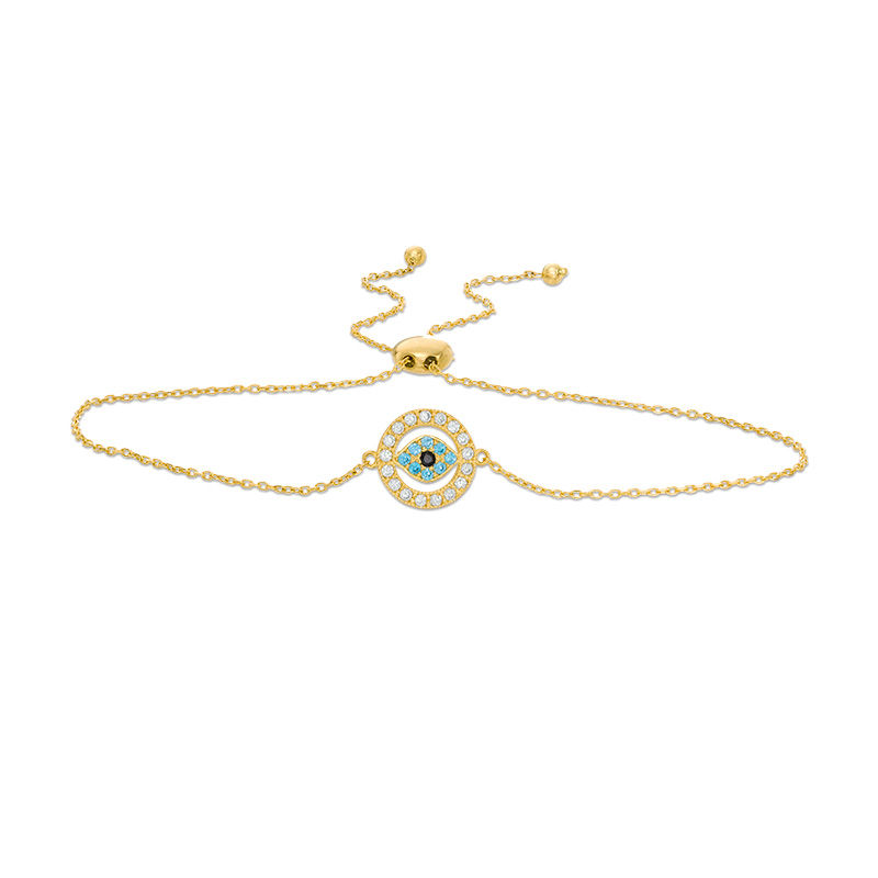 10k gold deals evil eye bracelet