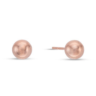 6mm Ball Stud Earrings in 14K Rose Gold | Banter