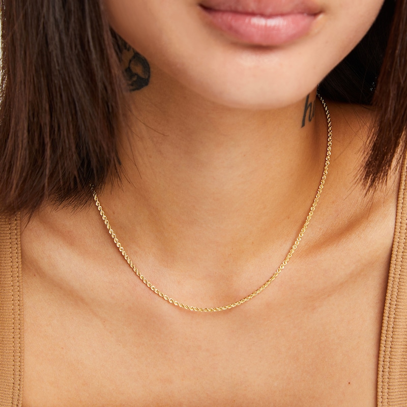 10K Hollow Gold Rope Chain