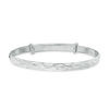 Thumbnail Image 0 of Child's Diamond-Cut Adjustable Bangle in Sterling Silver - 5.5"