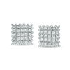 Thumbnail Image 0 of Princess-Cut Composite Cubic Zirconia Stud Earrings in Solid Sterling Silver