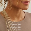 Thumbnail Image 6 of Child's 060 Gauge Diamond-Cut Birdseye Curb Chain Necklace in 10K Hollow Gold - 15&quot;