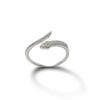 Thumbnail Image 0 of Made in Italy Cubic Zirconia Snake Bypass Wrap Ring in Sterling Silver - Size 7