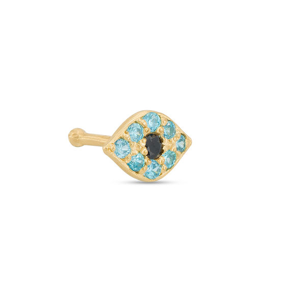 Evil eye store nose stud