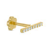 Thumbnail Image 0 of 019 Gauge Cubic Zirconia Bar Cartilage Barbell in 14K Gold