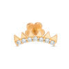 Thumbnail Image 0 of 019 Gauge Cubic Zirconia Spiked Cartilage Barbell in 14K Gold