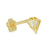 Thumbnail Image 0 of 019 Gauge Cubic Zirconia Diamond Cutout Cartilage Barbell in 14K Gold