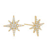 Thumbnail Image 0 of Cubic Zirconia North Star Stud Earrings in 10K Gold