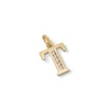 Thumbnail Image 3 of Cubic Zirconia &quot;T&quot; Initial Necklace Charm in 10K Solid Gold