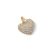 Thumbnail Image 3 of Cubic Zirconia Small Heart Necklace Charm in 10K Solid Gold