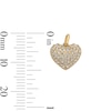 Thumbnail Image 4 of Cubic Zirconia Small Heart Necklace Charm in 10K Solid Gold