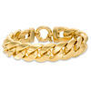 Thumbnail Image 0 of 16.25mm Curb Chain Bracelet in Bronze with 14K Gold Plate - 8"