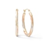 Thumbnail Image 0 of 25mm Diamond-Cut Hoop Earrings in 10K Stamp Hollow Tri-Tone Gold