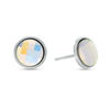 Thumbnail Image 0 of Child's Faceted Iridescent Crystal Stud Earrings in Sterling Silver