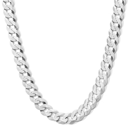 Made in Italy 200 Gauge Curb Chain Necklace in Solid Sterling Silver - 24&quot;