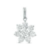 Thumbnail Image 1 of Cubic Zirconia Flower Cluster Charm in Sterling Silver