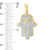 14kt gold hamsa necklace