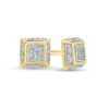 Thumbnail Image 0 of 1/20 CT. T.W. Composite Diamond Square Dimensional Stud Earrings in 10K Gold