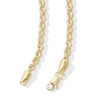 Thumbnail Image 5 of 14K Hollow Gold Diamond-Cut Rope Chain - 20&quot;