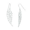 Thumbnail Image 1 of Diamond-Cut Angel Wing Cut-Out Drop Earrings in Solid Sterling Silver