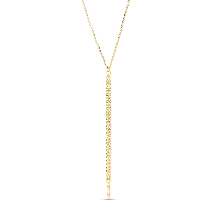 Made in Italy Diamond-Cut Multi-Strand Cable Chain Necklace in 10K Gold - 20"