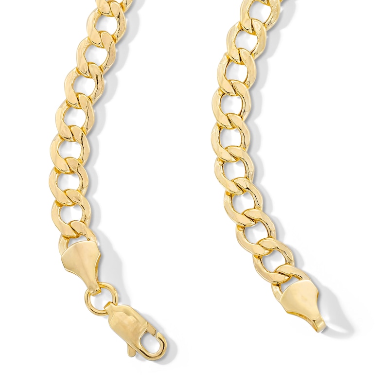 Main Image 3 of 120 Gauge Curb Chain Necklace in 10K Hollow Gold - 24&quot;